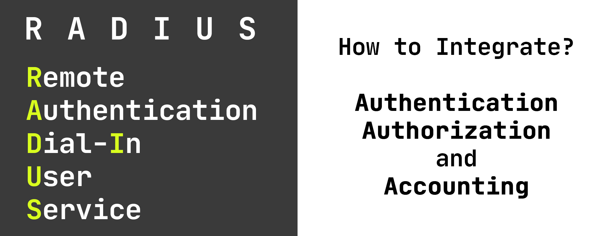 How to Integrate RADIUS